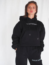 Lade das Bild in den Galerie-Viewer, Schwarzer Hoodie für Damen
